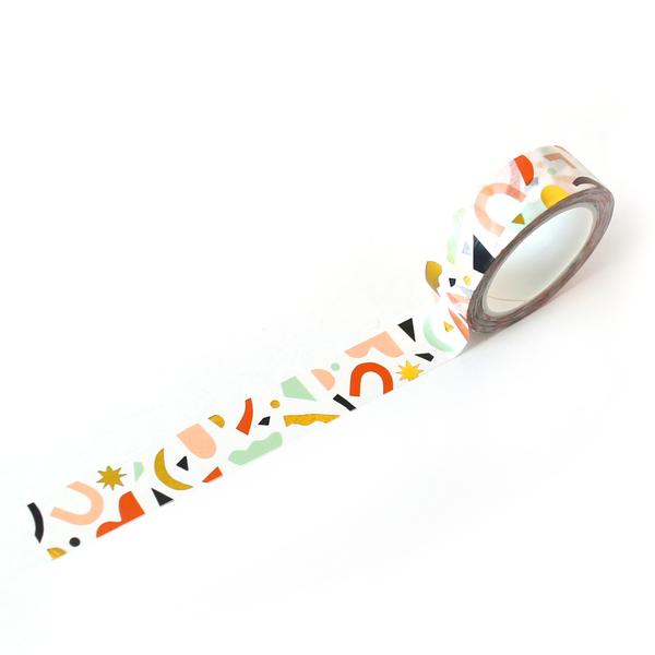 Washi Tape - Confetti Colors & Gold