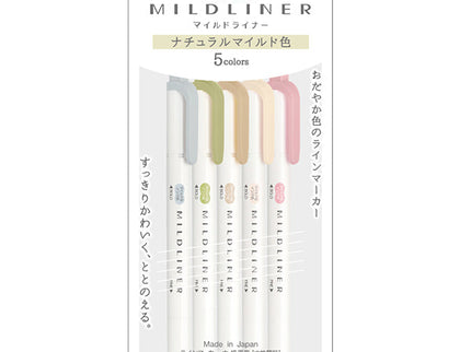 Mildliner - Set 5 - Natural (nuevo)