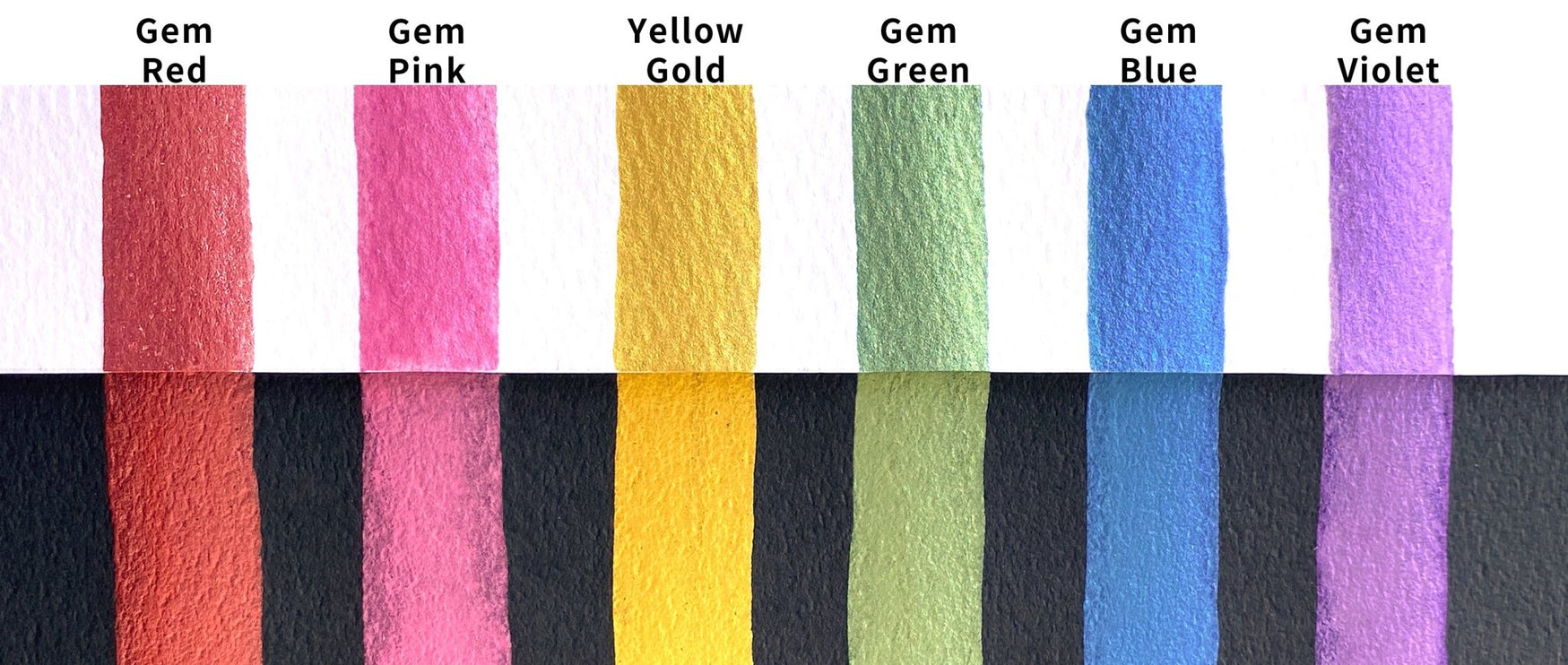 Acuarelas Gansai Tambi - Gem Set 6 - ColorSwatch