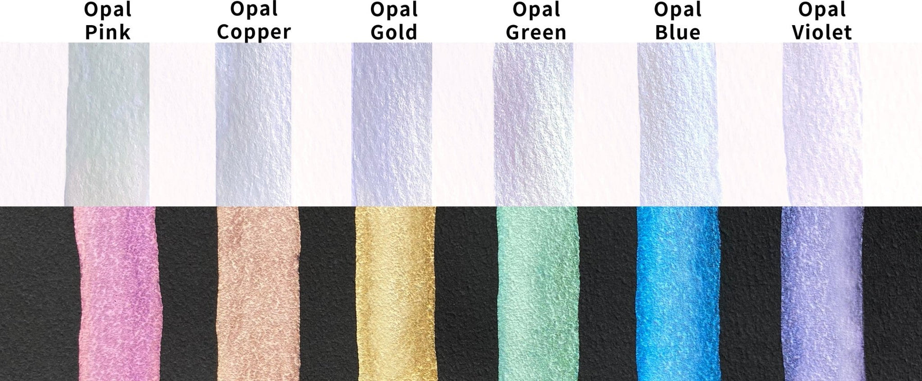 Acuarelas Gansai Tambi - Opal Set 6 - ColorSwatch