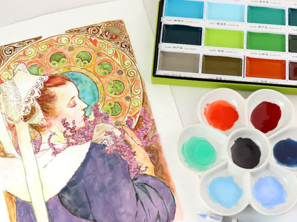 Acuarelas Gansai Tambi - Set 24 - ColorSwatch