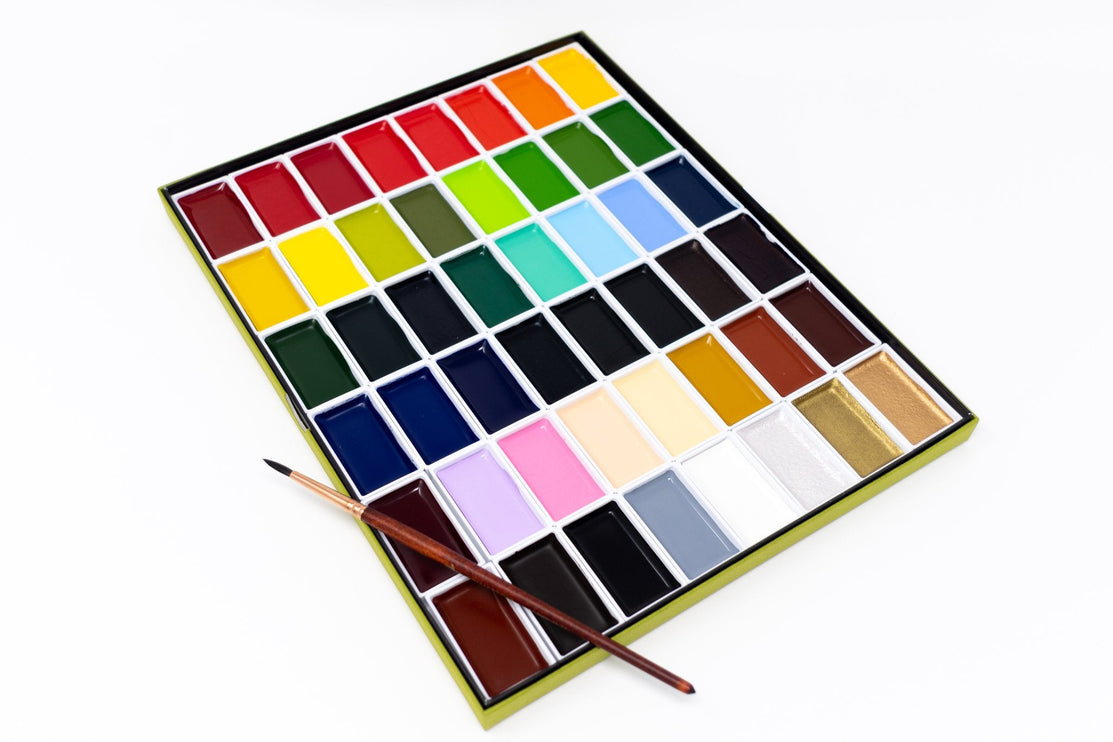 Acuarelas Gansai Tambi - Set 48 - ColorSwatch