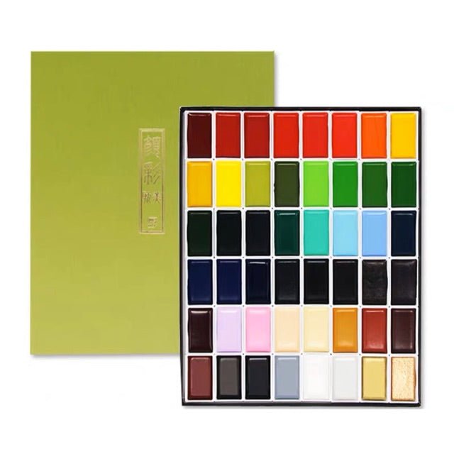 Acuarelas Gansai Tambi - Set 48 - ColorSwatch