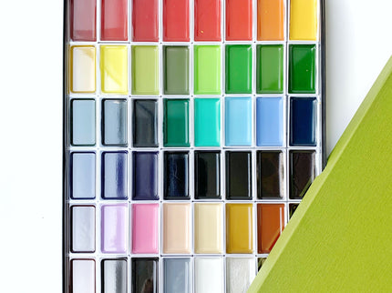 Acuarelas Gansai Tambi - Set 48 - ColorSwatch