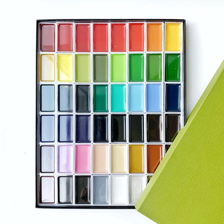 Acuarelas Gansai Tambi - Set 48 - ColorSwatch