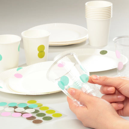 Washi dots - 16mm Earth