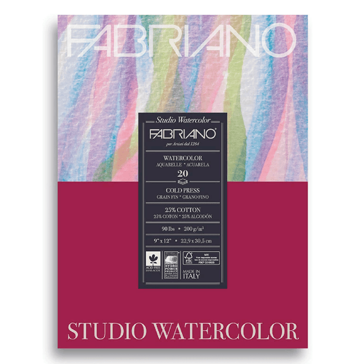 Bloc de Papel Acuarela - 20 hojas - ColorSwatch