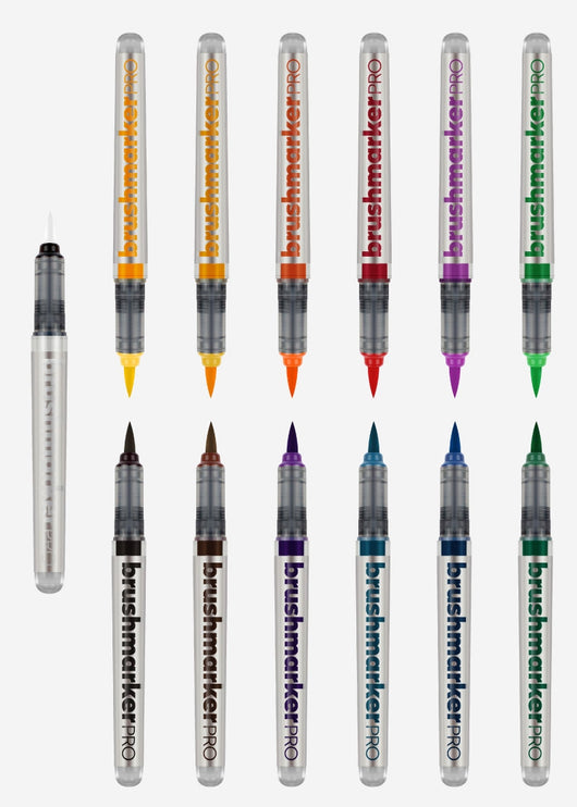 Brushmarker Pro Basic + Blender - Set de 12