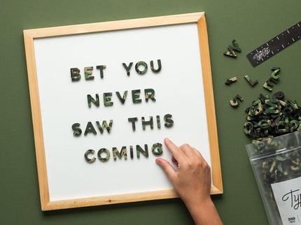 Letras Magnéticas - Camo Confetti