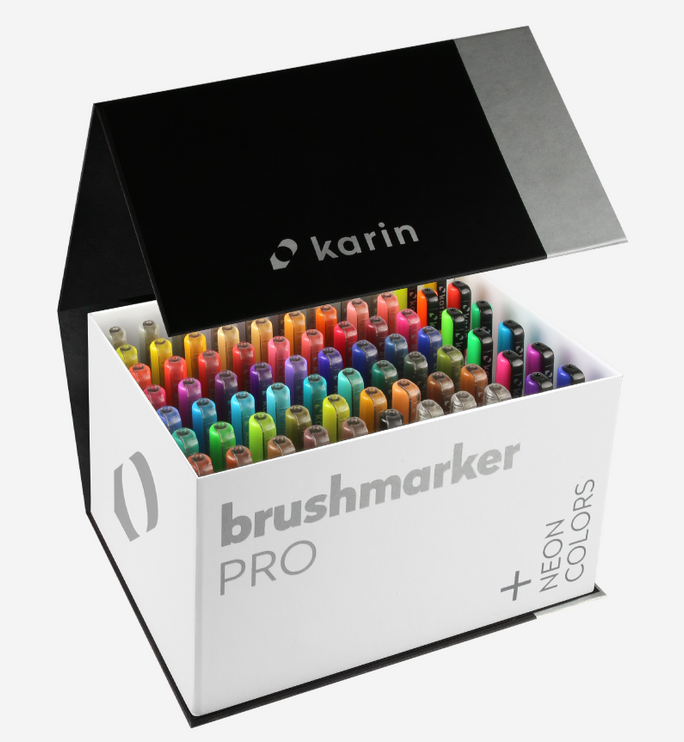 Brushmarker Pro Mega Box Plus - 75 Unidades