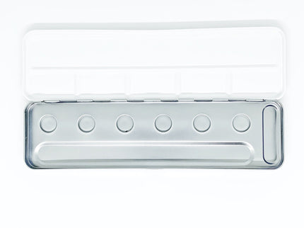 Caja Vacía para 6 Acuarelas Coliro - Metálica - ColorSwatch