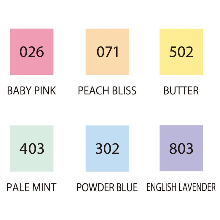 Clean Color Dot Single - Set 6 - Mild Colors - ColorSwatch