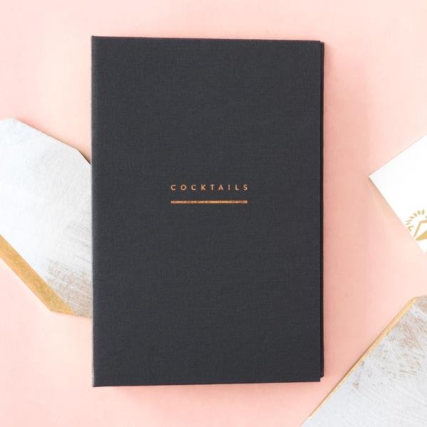 Cocktail Recipe Binder - Gray - ColorSwatch