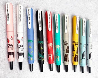 Cocoiro Letter Pen - Animales - Body + EF Brush - ColorSwatch