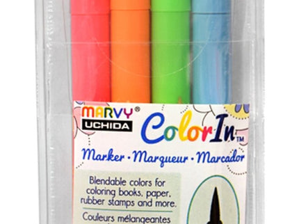 Color In Brushpens - Set de 4 - Neon - ColorSwatch
