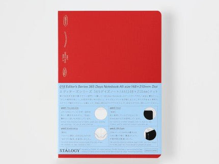 Cuaderno 365 Días A5 - Puntos - Rojo - ColorSwatch
