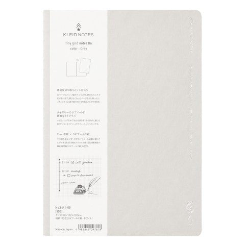 Cuaderno B6 - Cuadrícula mini 2mm - Gris - ColorSwatch