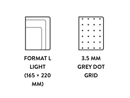 Cuaderno Nightflight Light - L - NYC Silver - ColorSwatch