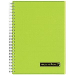 Cuaderno Septcouleur - A5 - Líneas - Verde - ColorSwatch