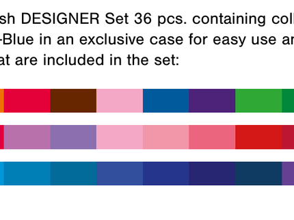 Designer Set - Pigment Decobrush - Set de 36 - ColorSwatch