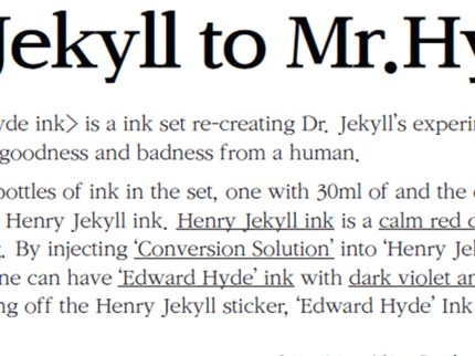 Dr. Jeckyll to Mr. Hyde - Set de Tintas - ColorSwatch