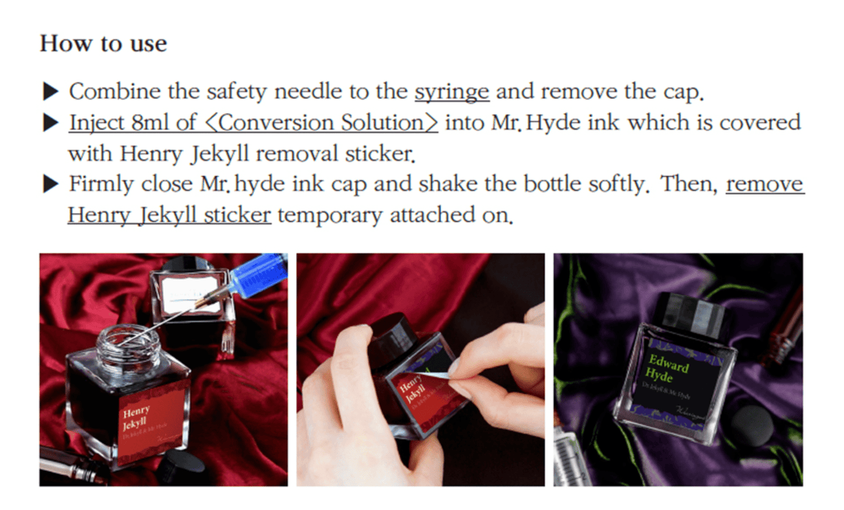 Dr. Jeckyll to Mr. Hyde - Set de Tintas - ColorSwatch