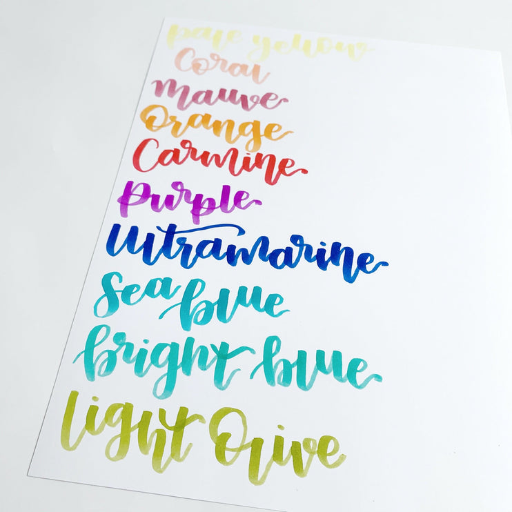 Dual Brush Pens - Retro - ColorSwatch