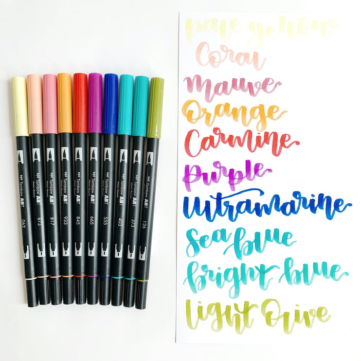 Dual Brush Pens - Retro - ColorSwatch