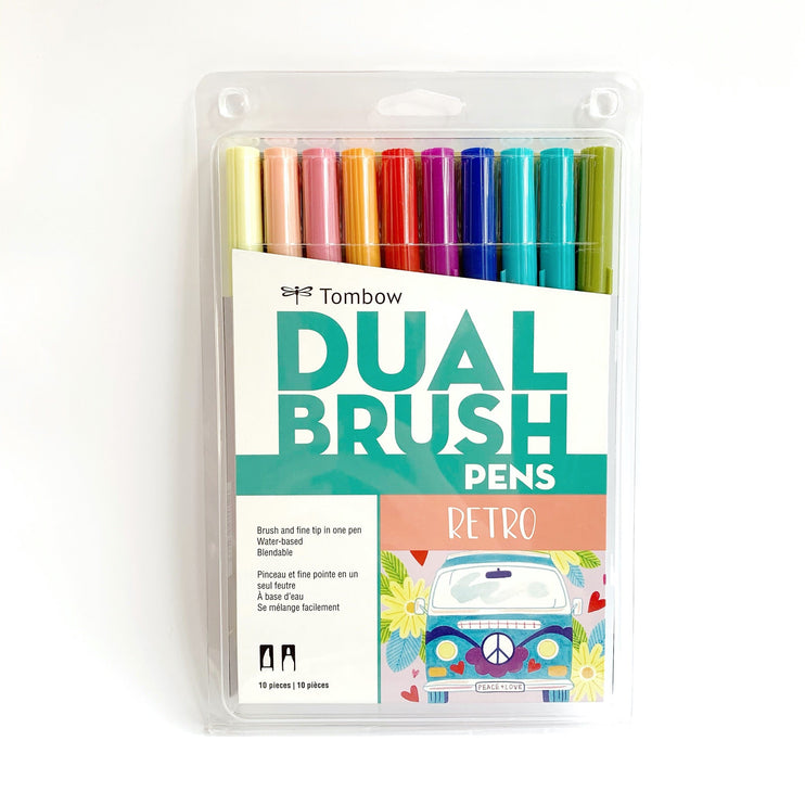 Dual Brush Pens - Retro - ColorSwatch