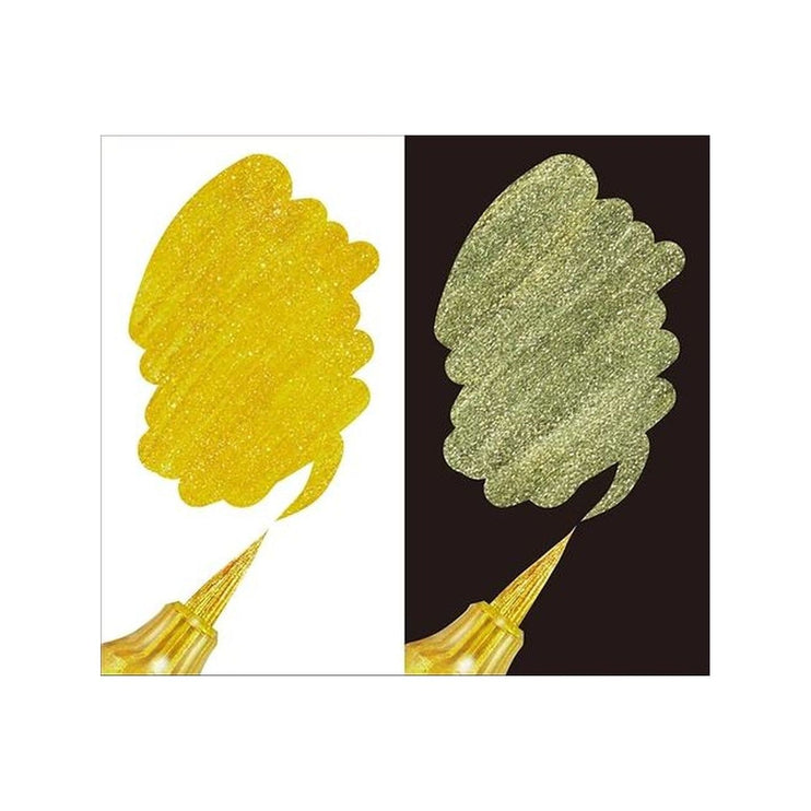 Dual Metallic Glitter Brush Pen - (Unidad) - ColorSwatch