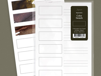 Ink Swatch - Impression Paper A5 - Rectángulos