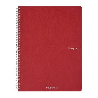 EcoQua - Cuaderno Espiral A4 - En Blanco - Raspberry - ColorSwatch