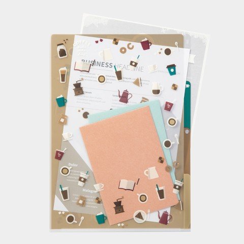 Folder de 3 Compartimentos A4 - Café 2 - ColorSwatch