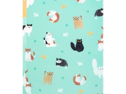 Folder de 3 Compartimentos A4 - Gatos Verde - ColorSwatch