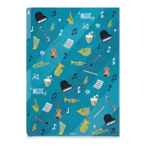 Folder de 3 Compartimentos A4 - Instrumentos Musicales - ColorSwatch