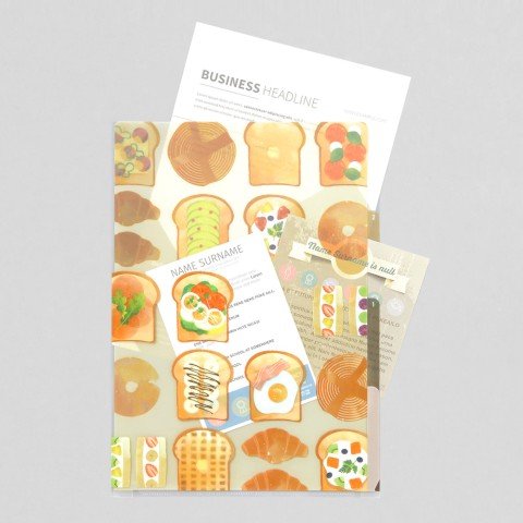 Folder de 3 Compartimentos A4 - Toast - ColorSwatch