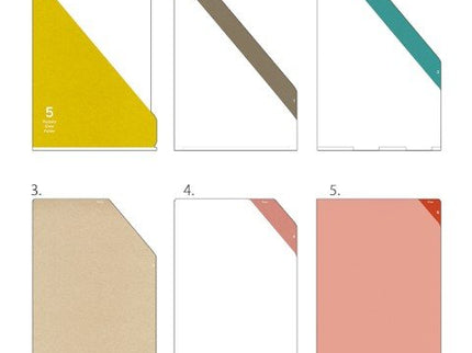 Folder de 5 Compartimentos A4 - Lineas Amarillo - ColorSwatch