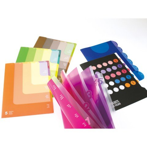 Folder de 5 Compartimentos A4 - Verde - ColorSwatch