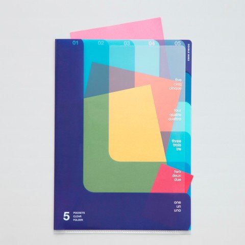 Folder de 5 Compartimentos A4 - Verde - ColorSwatch