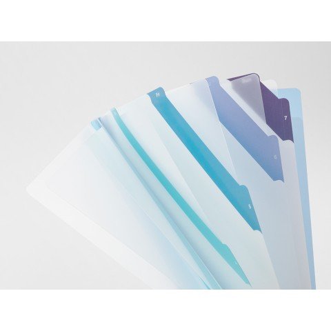 Folder de 7 Compartimentos A4 - Lineas Azul - ColorSwatch