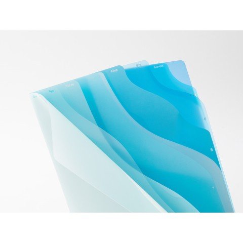 Folder de 7 Compartimentos A4 - Olas Azul - ColorSwatch