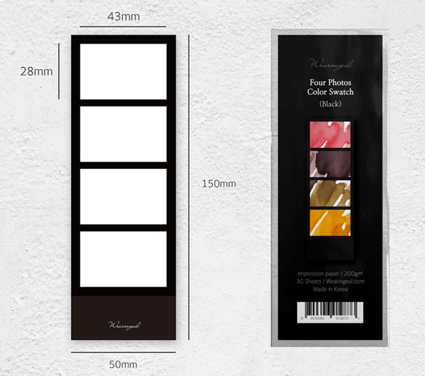Four Photos Color Swatch Cards - 30 - ColorSwatch