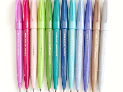 Fude Touch Sign Brush Pen - Set de 12 - ColorSwatch