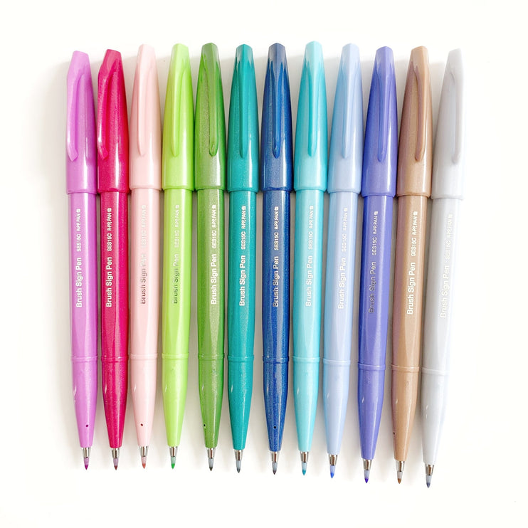 Fude Touch Sign Brush Pen - Set de 12 - ColorSwatch