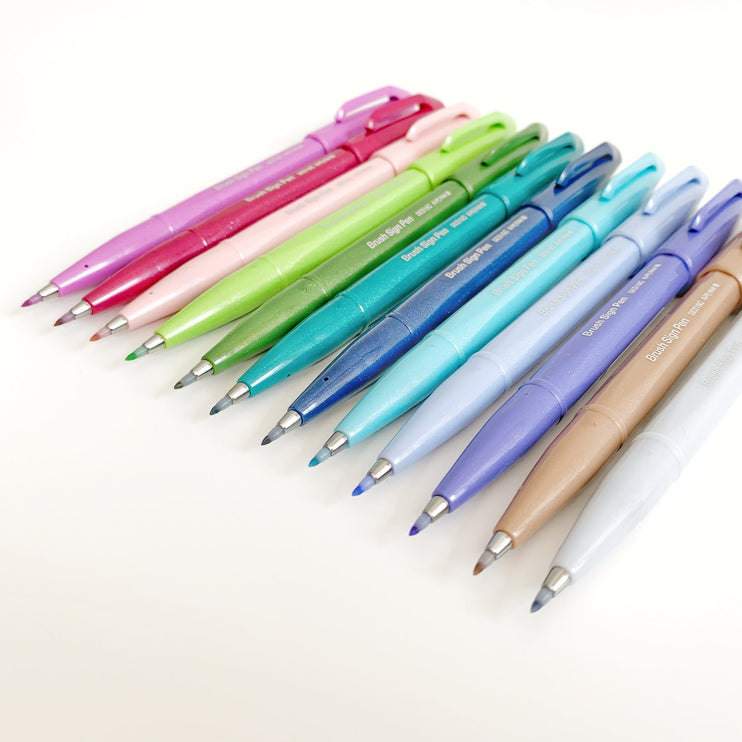 Fude Touch Sign Brush Pen - Set de 12 - ColorSwatch