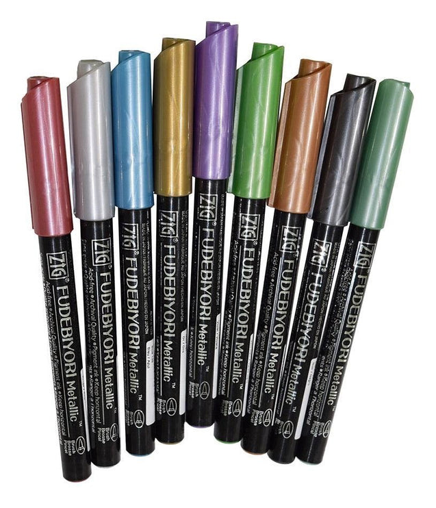Fudebiyori Metallic - Set de 8 - ColorSwatch
