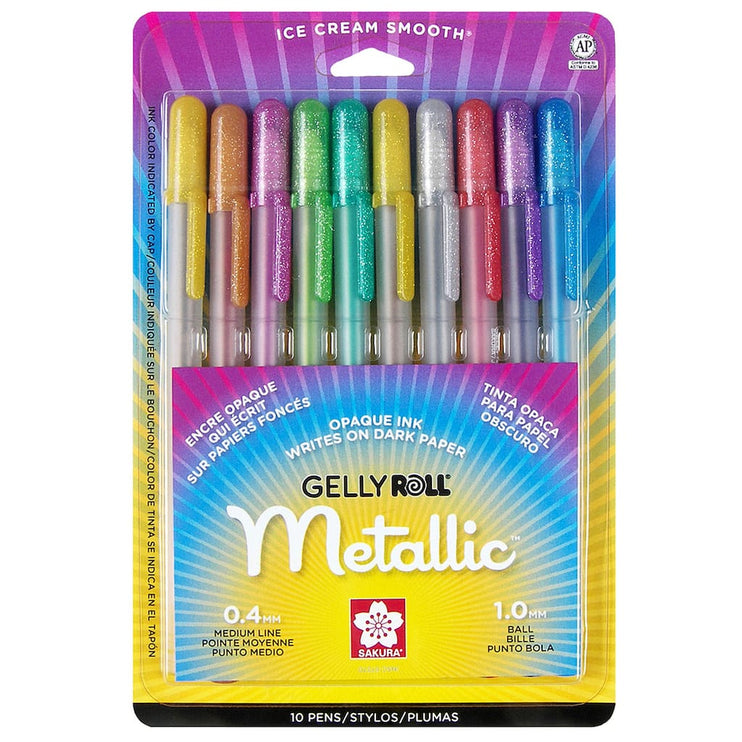 Gelly Roll Metallic - Set de 10 - ColorSwatch