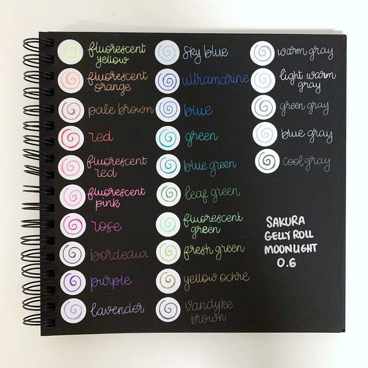 Gelly Roll Moonlight 0.6 - Set de 25 - ColorSwatch