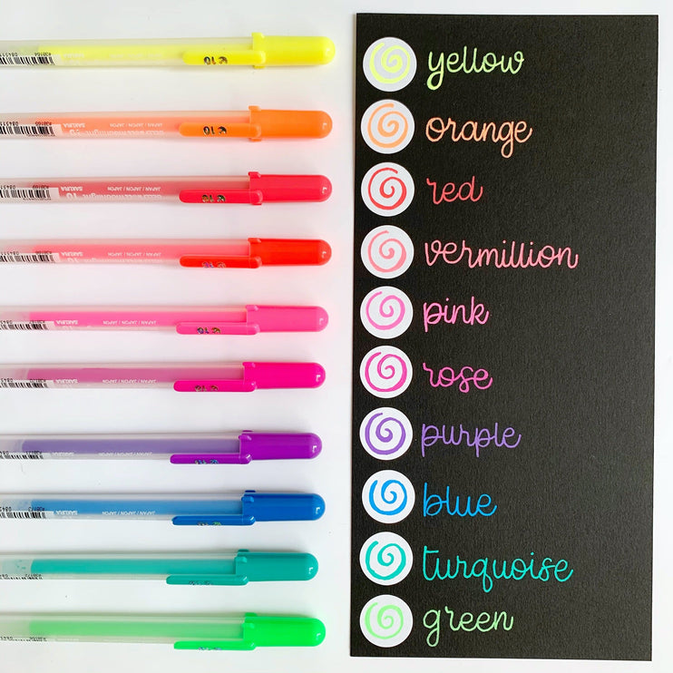 Gelly Roll Moonlight 1.0 - Set de 10 - ColorSwatch