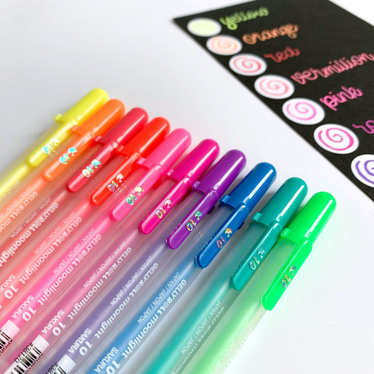 Gelly Roll Moonlight 1.0 - Set de 10 - ColorSwatch